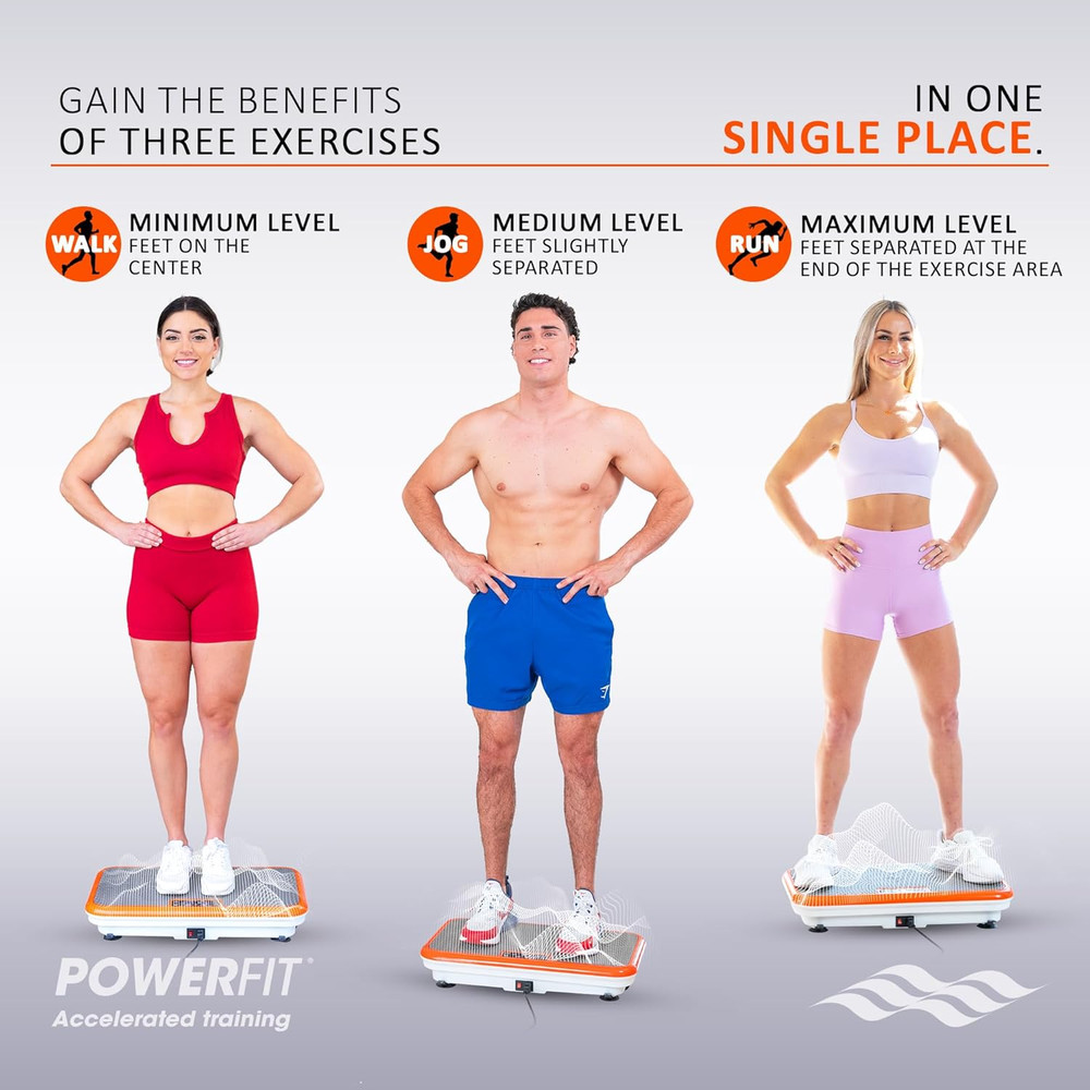 Vibration Plate Exercise Machine - Full Body Vibration Platform