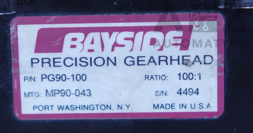 BAYSIDE PRECISION GEARHEAD PG90-100 100:1