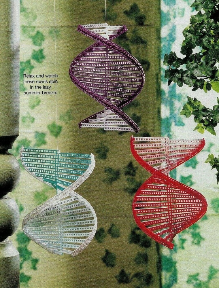PATIO SPIRAL HANGERS HOME DECOR PLASTIC CANVAS PATTERN INSTRUCTIONS