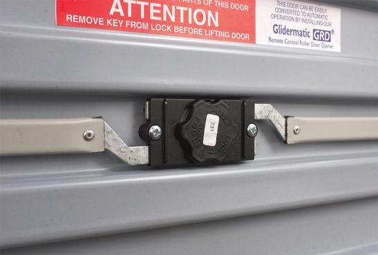 GLIDEROL Garage Roller Door Lock Handle with 2 Keys - Glider Roll New Version 5"