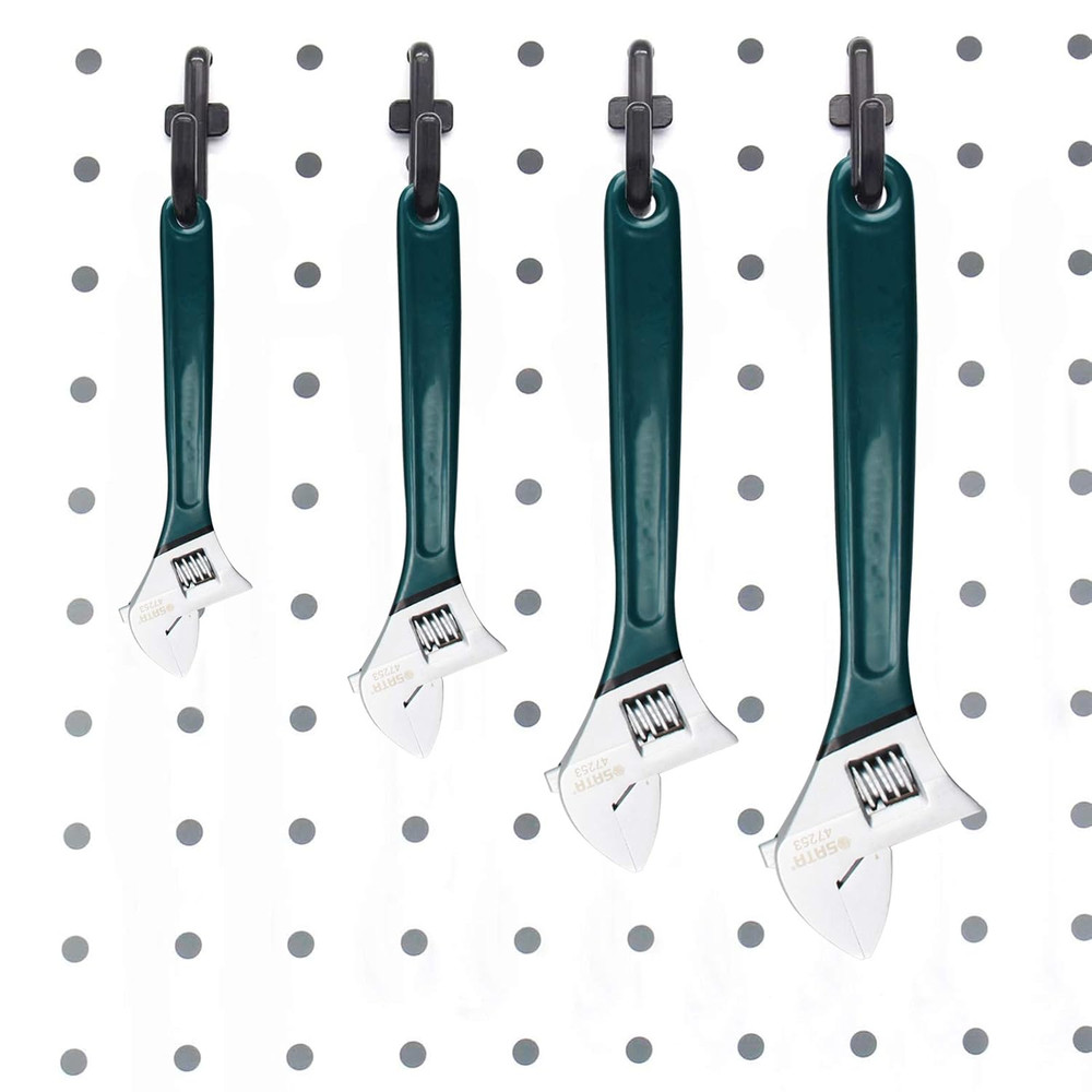 Jucoan 200 Pack Pegboard Hooks, J Shape Peg Hooks for 1/4" Pegboard, Anti-Rust P