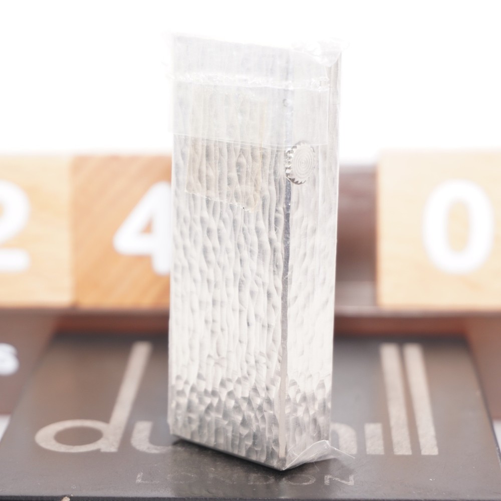 Brand New Sealed_Dunhill Lighter Silver Bark Pattern