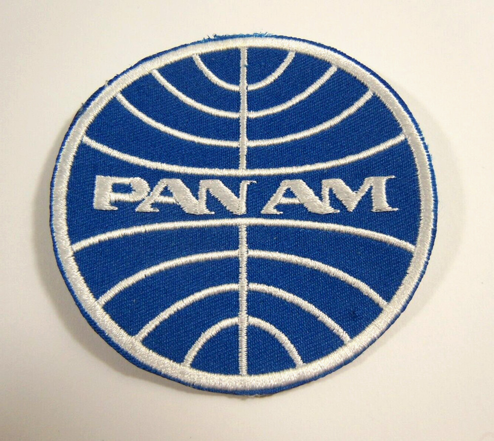 PAN-Am Airlines Iron-On Embroidered Patch 3"