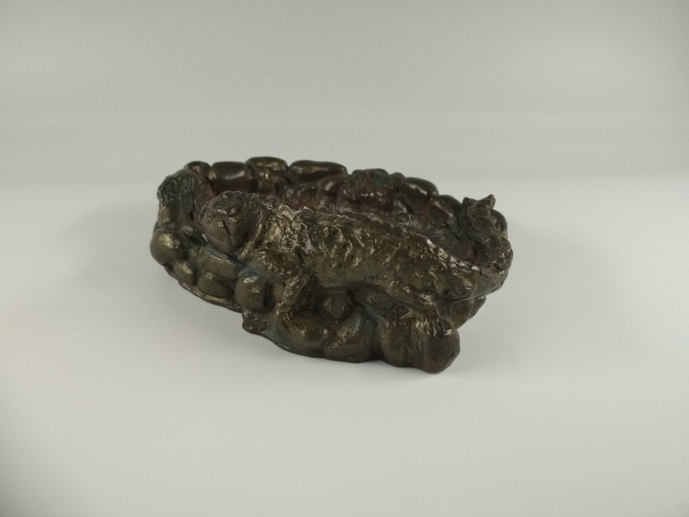 Lizard - salamander, Soviet bronze ashtray, *30