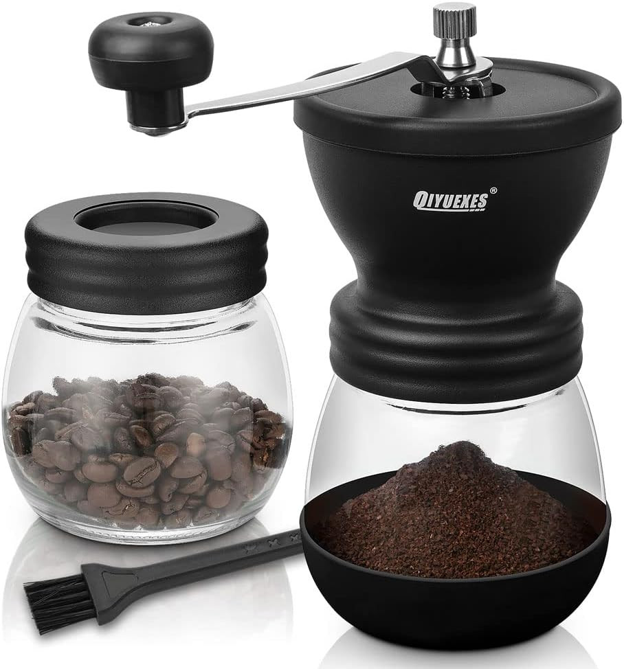 Manual Coffee Grinder 48 Adjustable Settings, 80G Large Capacity, Conical Burr H