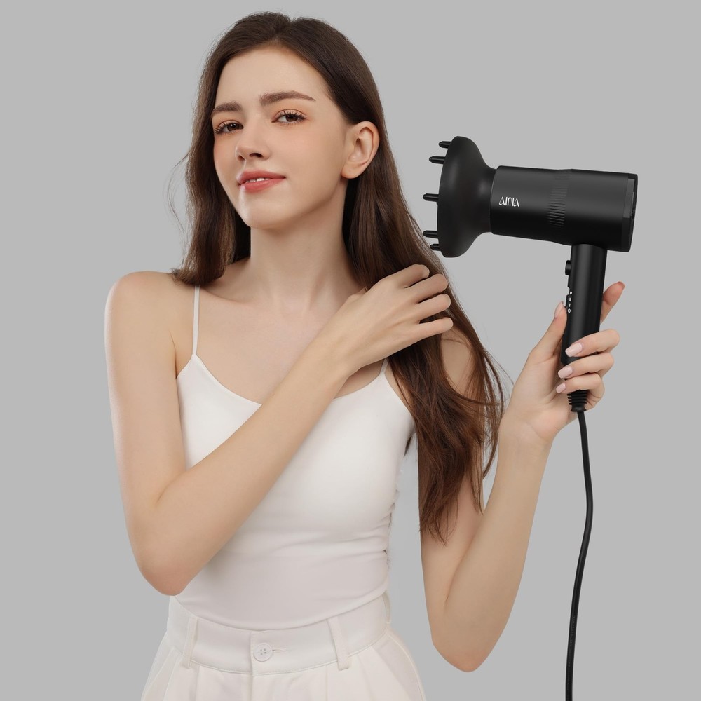 Hair Dryer with Diffuser and Ionic Technology for Fast Drying and Shine