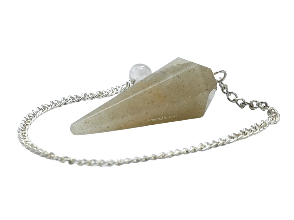 Green Preciolite Dowsing Crystal Pendulum