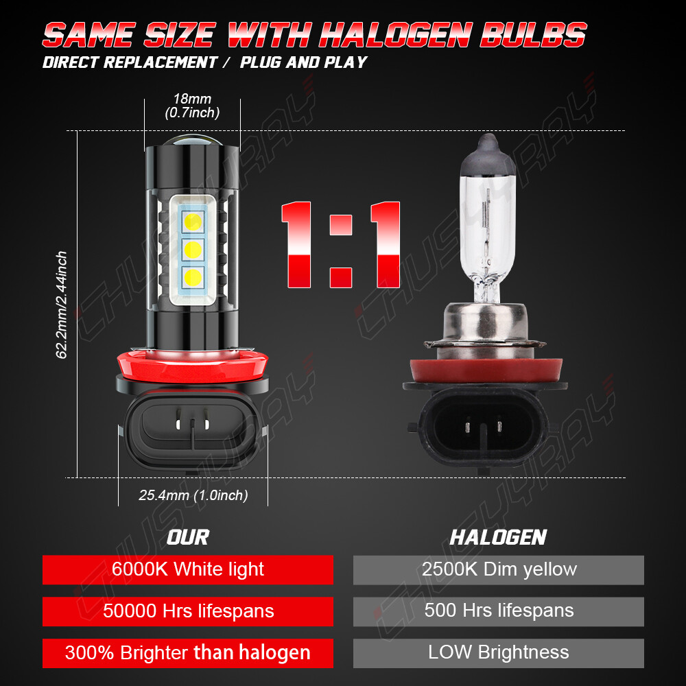 For Subaru Outback 2010-2014 6X LED Headlight High Low + Fog Bulbs Combo 6000K