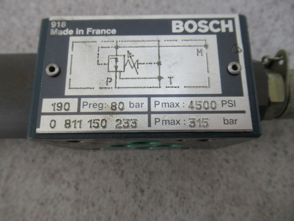 Bosch 0811150233 Hydraulic Pressure Control Valve
