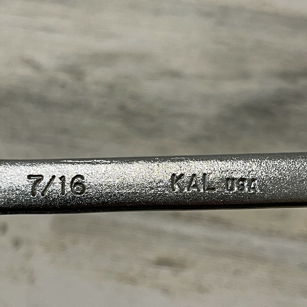 KAL Tools ~ 12pt ~ 7/16'' Combination Wrench ~ USA ~ NOS