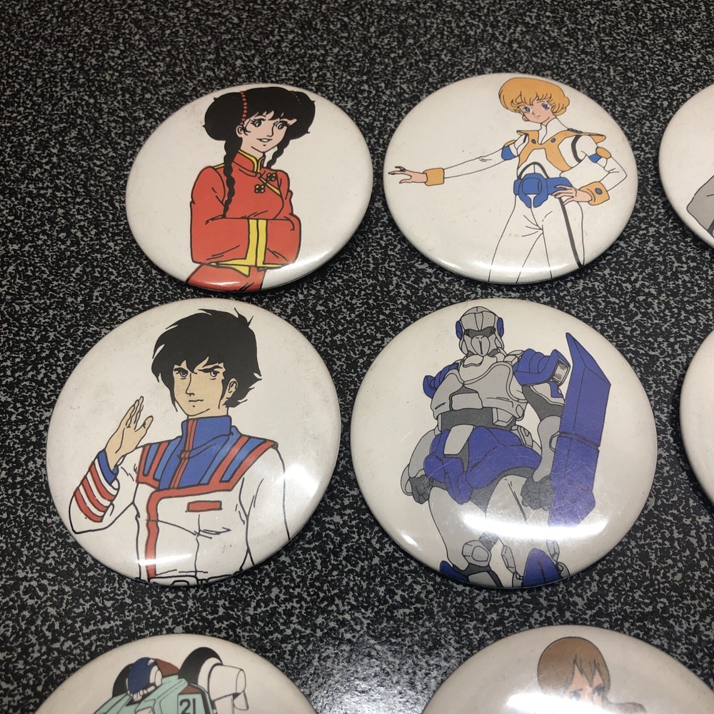 Robotech Harmony Gold Button Pin Back 1985 2 Inches Rare Hat Backpack Buttons