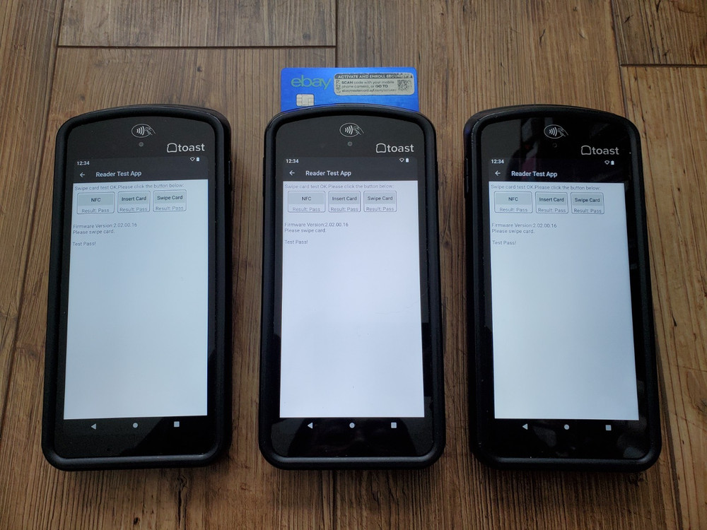 Three(3) Toast Flex POS Go 2 Handheld Tablet Mobile Computer Device - TG200