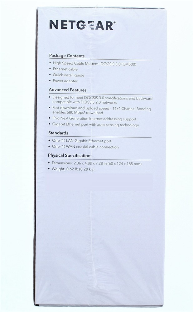 Netgear CM500High Speed Cable Modem(CM500)