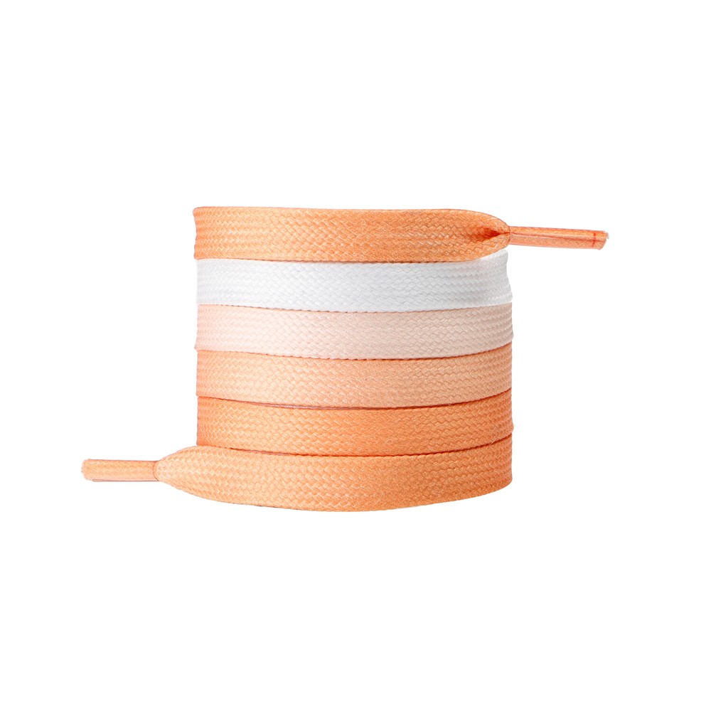 1Pair Flat Shoelaces Strings for Sneakers Athletic Running Shoes Gradient Orange
