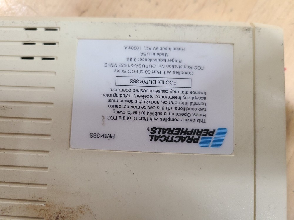 Practical Peripherals PM144MT 11 Data/ Fax Dial Modem