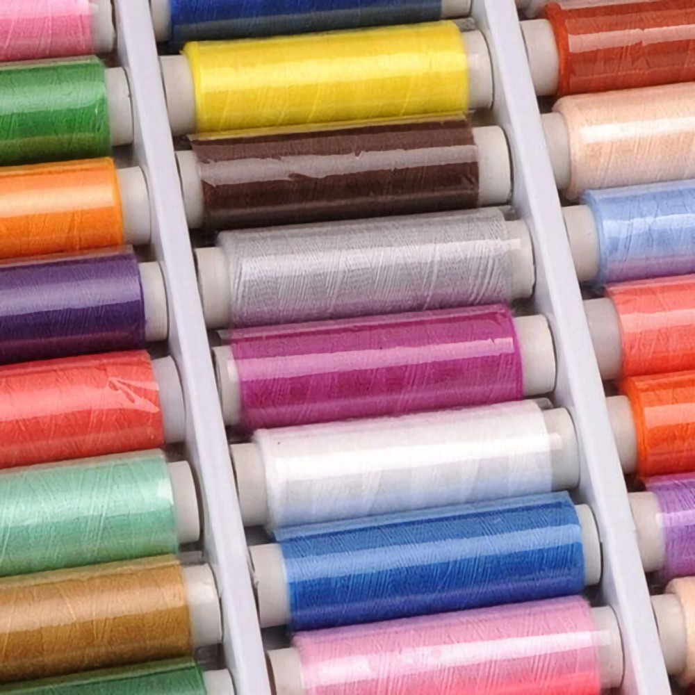 39PCS DIY Assorted Color Polyester Sewing Thread Spools Stitching Art Embroidery