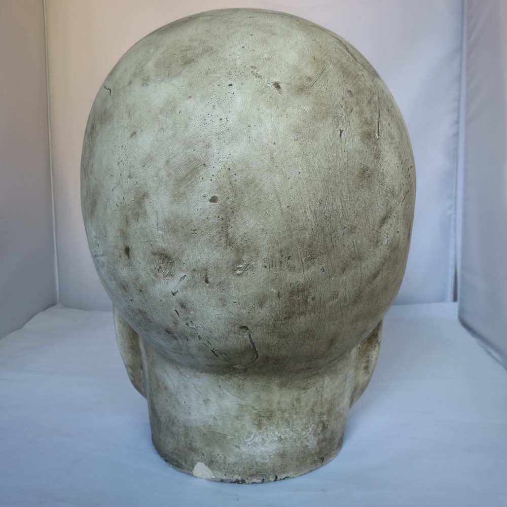 Large Heavy Cement Like Plaster Skull Skeleton Head Halloween