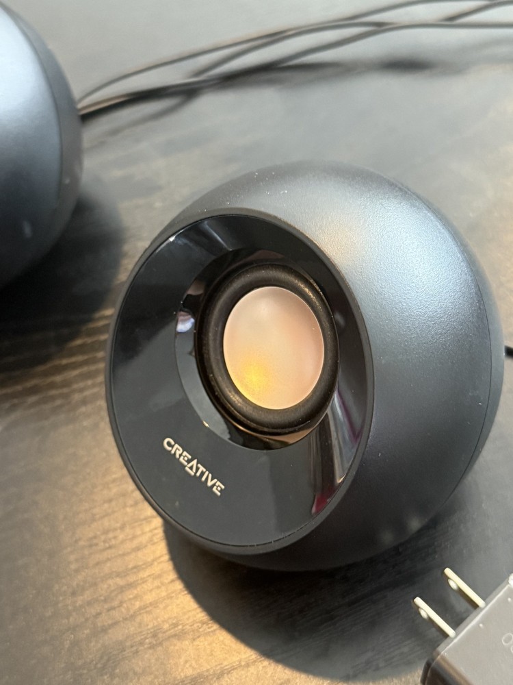 Home Office Starter Bundle: Creative Pebble V2 Speakers + LED Charging Desk Lamp