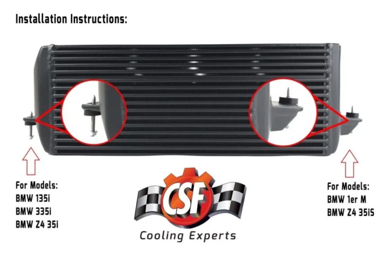 CSF 04-13 BMW 335i/xi (E90/E91/E92/E93) High Performance Stepped Core Bar/Plate