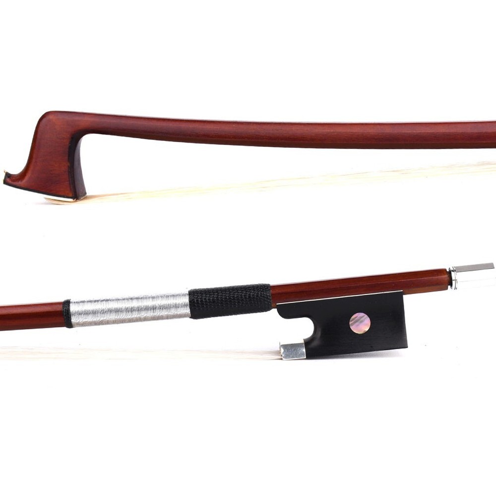 Master Antique Pernambuco Octagonal Violin Bow 4/4 Ebony Big eye Frog Silver