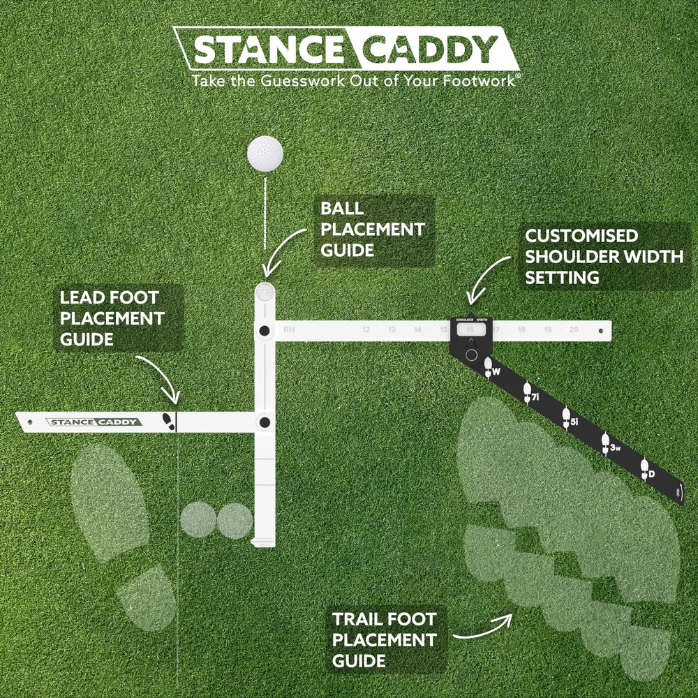 Golf Stance and Alignment Training Aid – Setup Left & Right Handed - Prope
