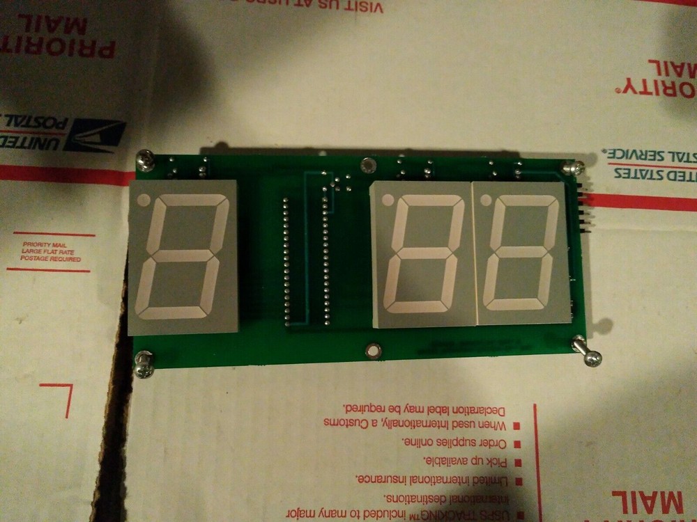 wonder wheel arcade redemption scoreboard pcb working #1552