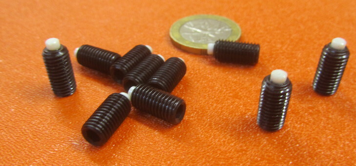 Set Screws, Nylon Tip, 1/4-28 x 1/2" Thread Length, 10 PC Upper Lower Retention