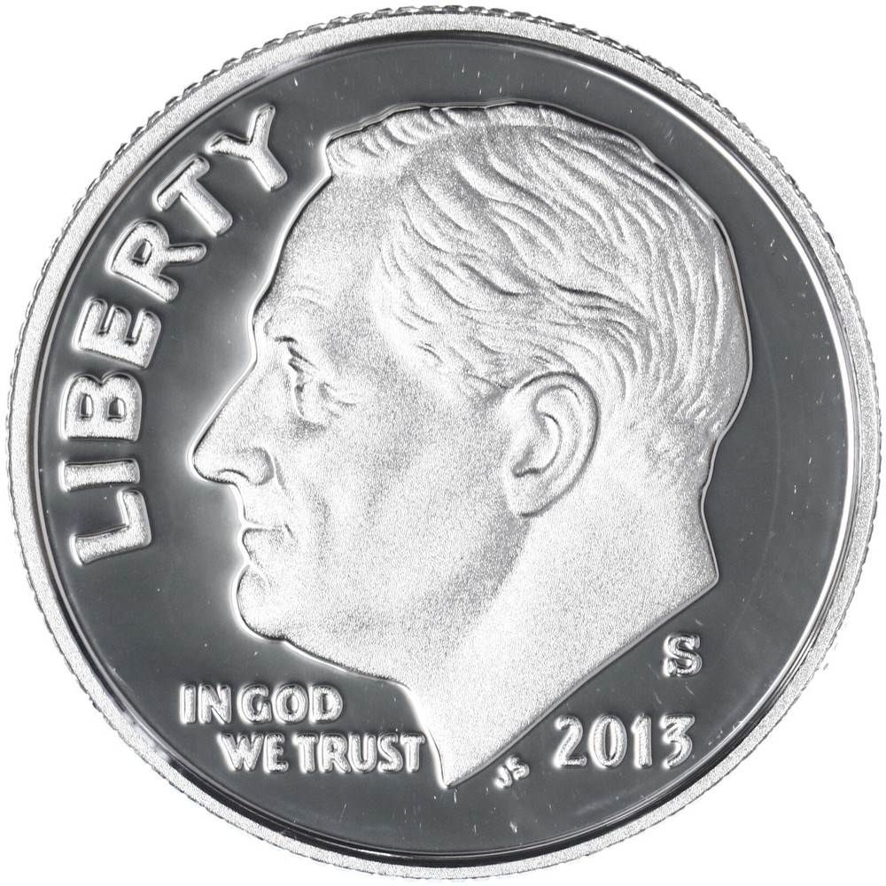 2013 S Roosevelt Dime Gem DCam Proof 90% Silver