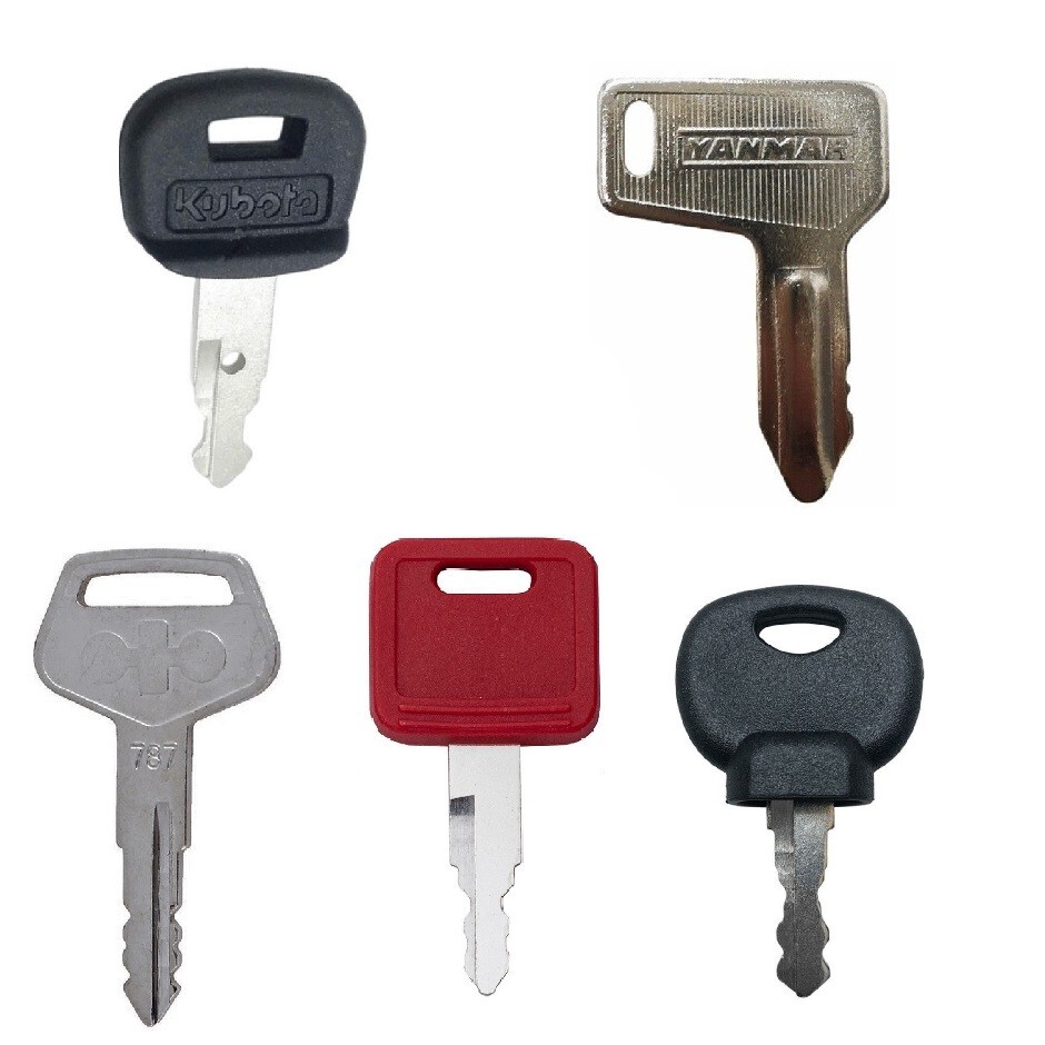 5 pc Heavy Equipment Key Set
