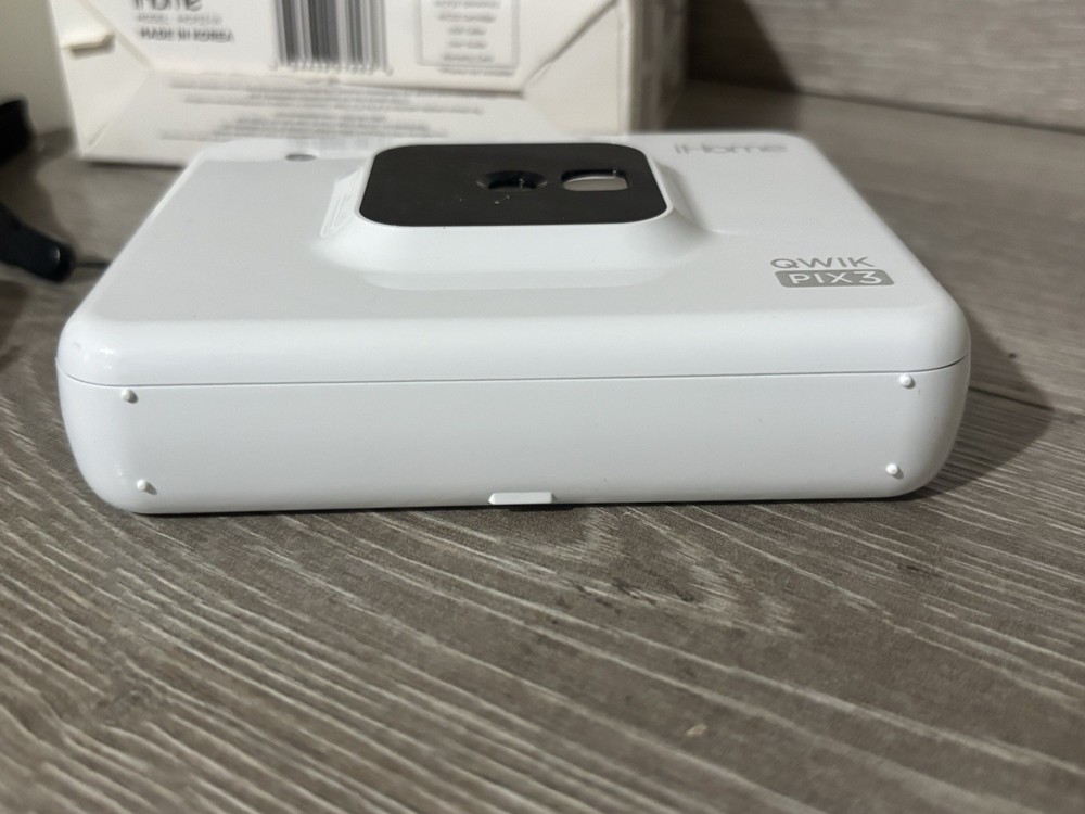 iHome QWIK PIX3 Bluetooth Printer Camera IHCP33 Bundle - WORKING NO CARTRIDGE