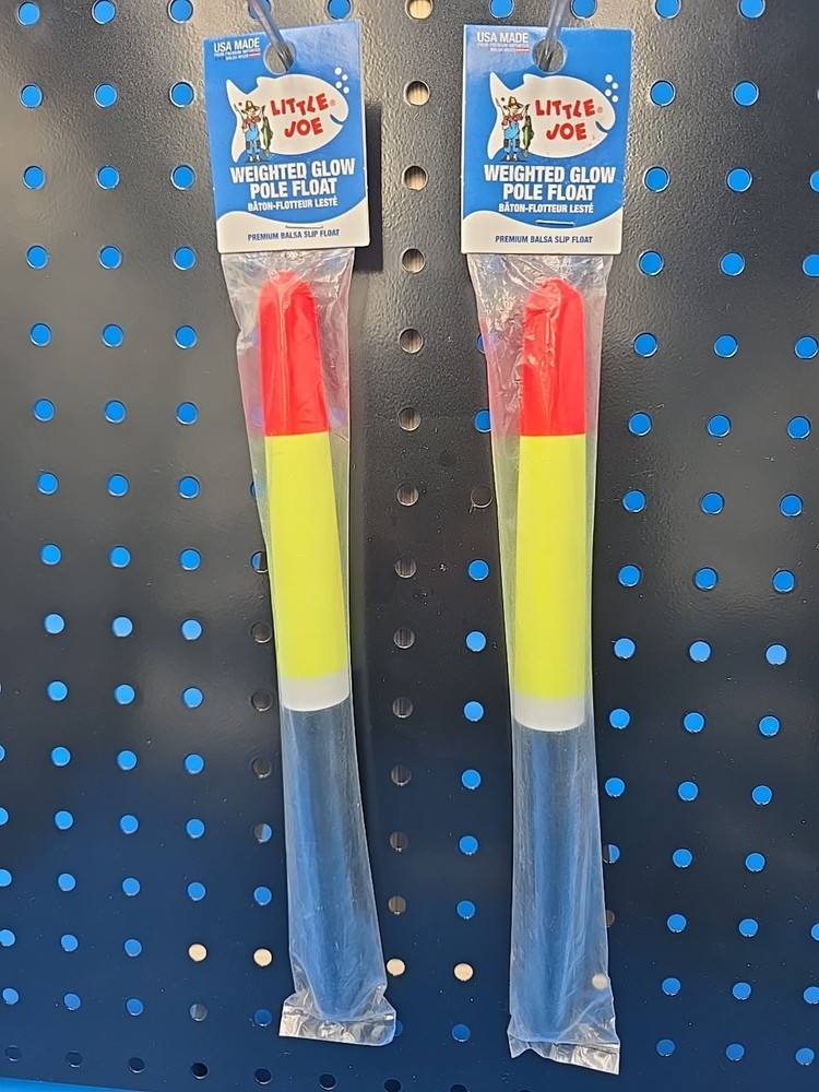 Weighted Balsa Pole Floats Little Joe- 10 in 2 Pack