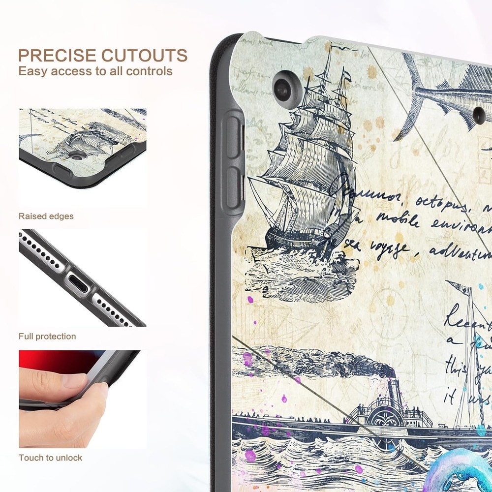 Case for iPad 10.2 (9th Gen) - Multi-Angle Viewing, Slim Protective Cover