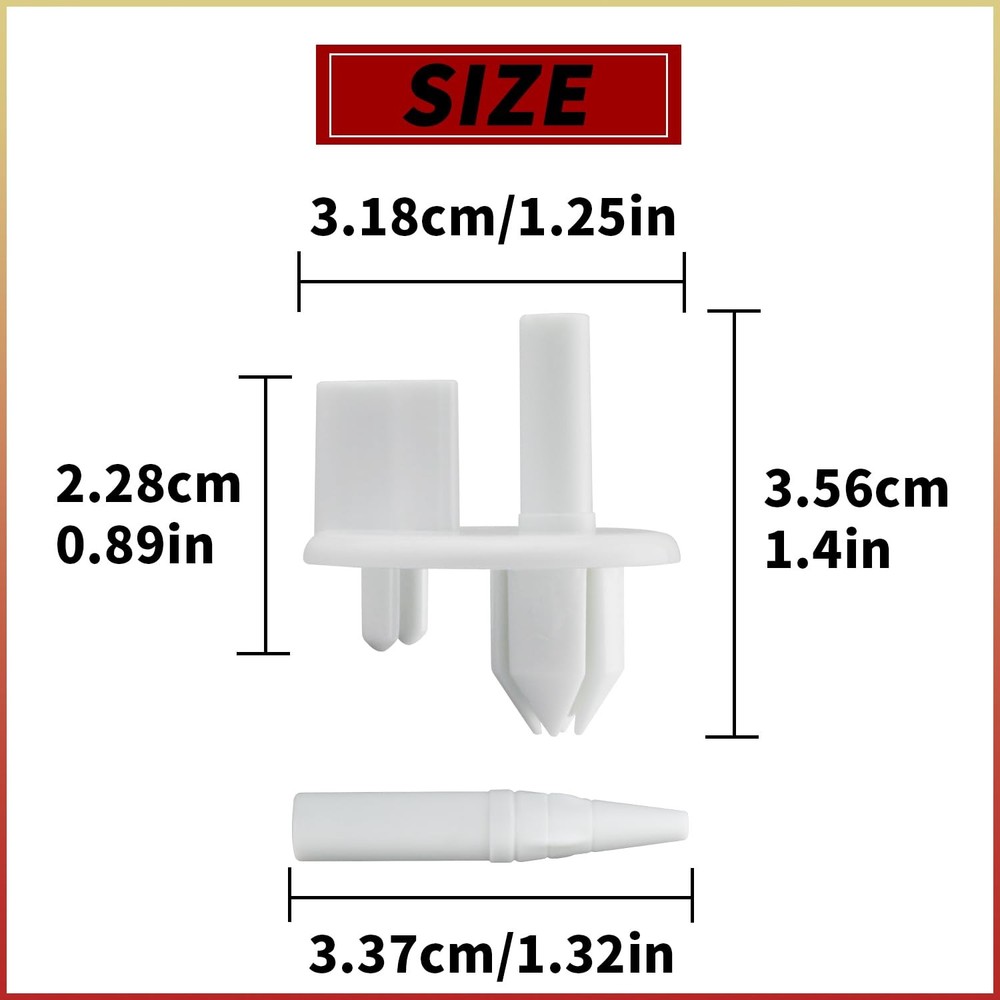 4 Pack 241993101 Crisper Shelf Cover Support Refrigerator Shelf Support Replace