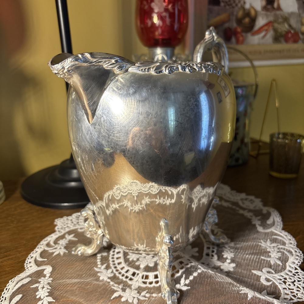 Silver plated Vintage 8 inch Pitcher