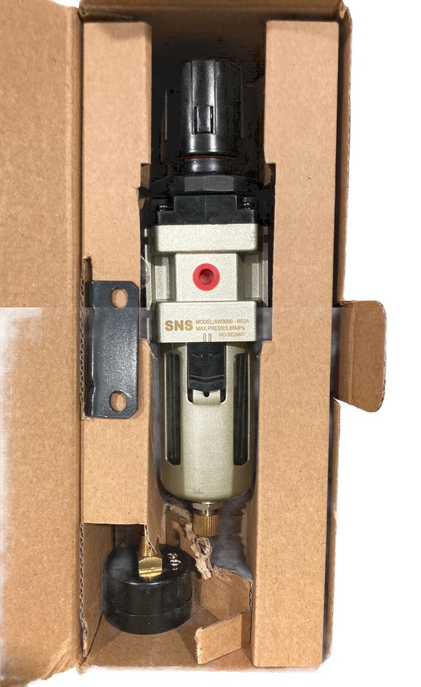 SNS 1/4''NPT Compressed Air Compressor Pressure Filter Regulator. g116