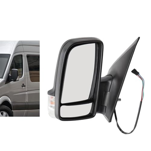 Left Side Mirror Assembly Compatible with 2010-2017 Sprinter 2500 3500 Driver