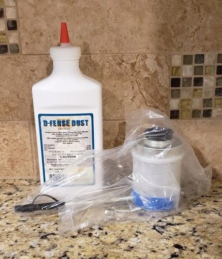 1 LB D-fense Insecticide Dust & Bellow Puffer Duster Control Bed Bugs Fleas etc