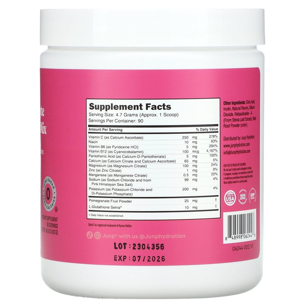 Electrolyte Powder Mix, Dragonfruit Limeade, 14.9 oz (423 g)