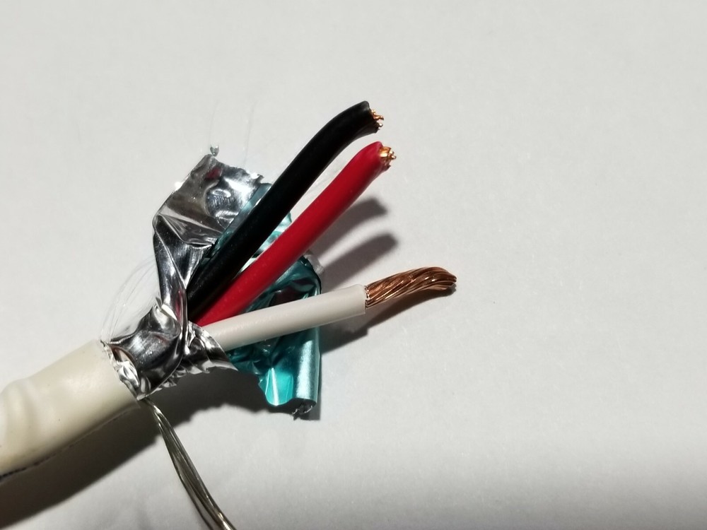 Belden 6201FE 16/3C Shielded Plenum Commercial Audio/Security Cable White /50ft