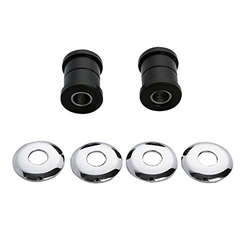 Polyurethane Handlebar Riser Bushings Damper Kit for Harley Big Twin Dyna Black