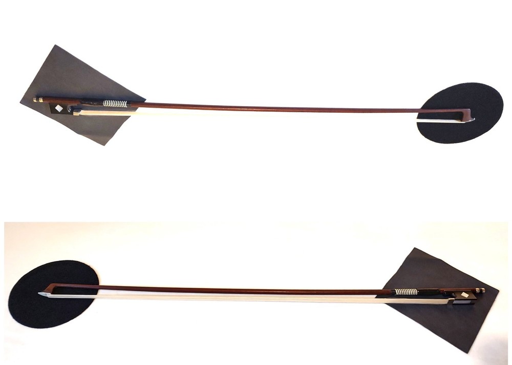 T. Schultz 3/4 Violin Bow, VTG German, Variegated Windings, 68.58 cm