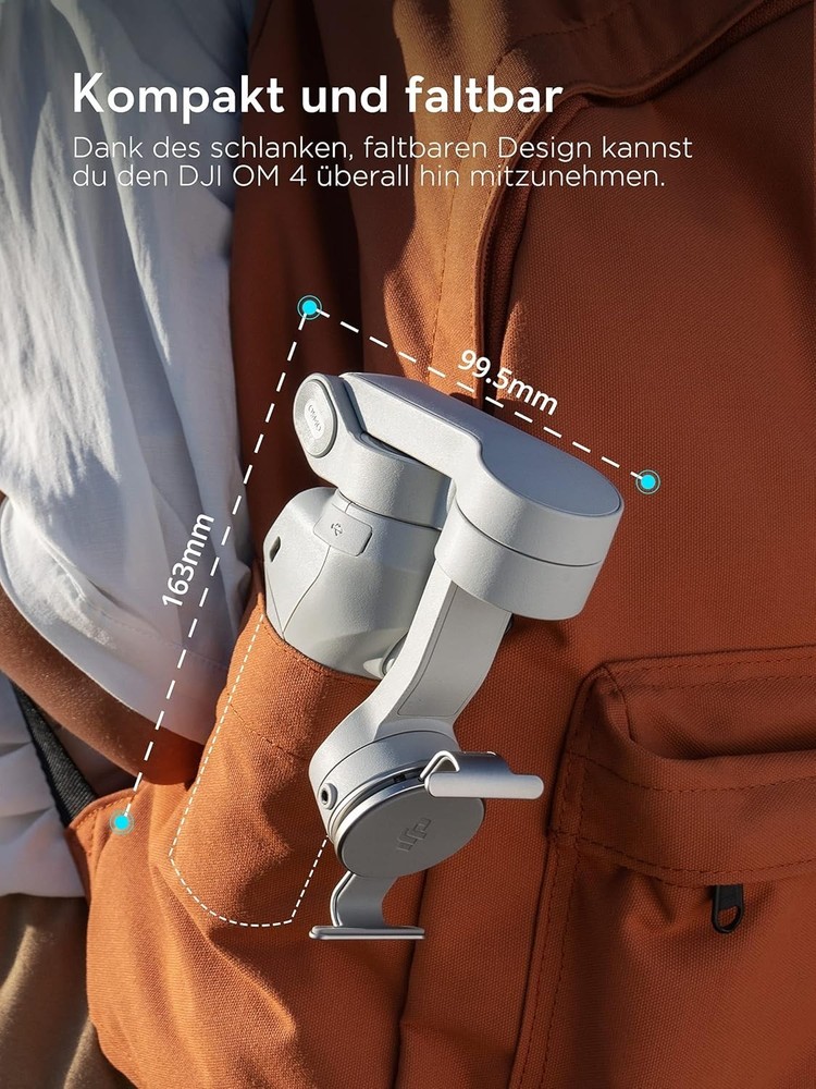 DJI OM 4 Handheld Foldable Gimbal 3-Axis Stabilizer Sealed NEW