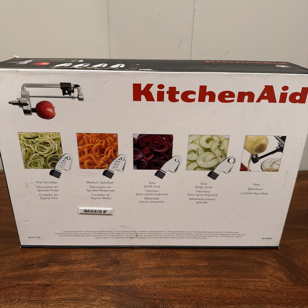 KitchenAid Spiralizer Plus Peel Core Slice Stand Mixer Attachment New Sealed box