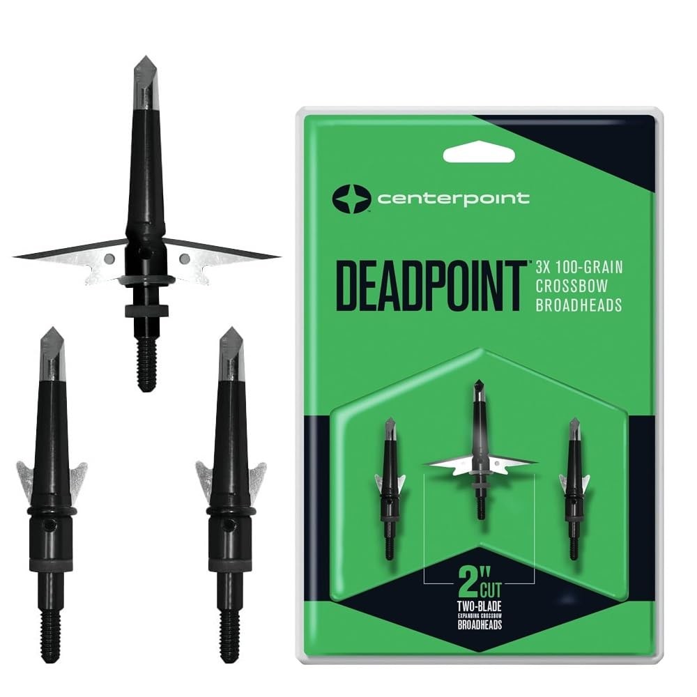 DEADPOINT Broadhead 100 Grain 3-Pack - Mechanical Crossbow One Size, Black