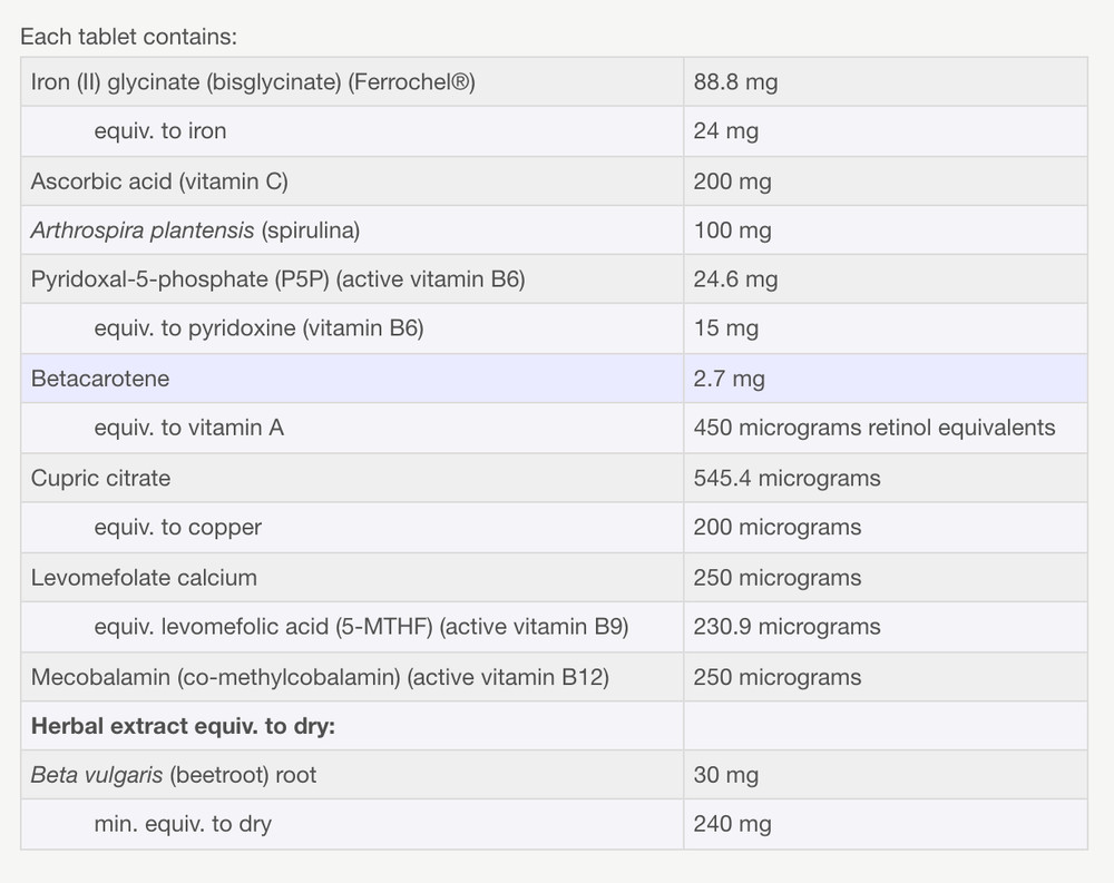 BioCeuticals Fe BioActive 30 Tablets RRP 34.95