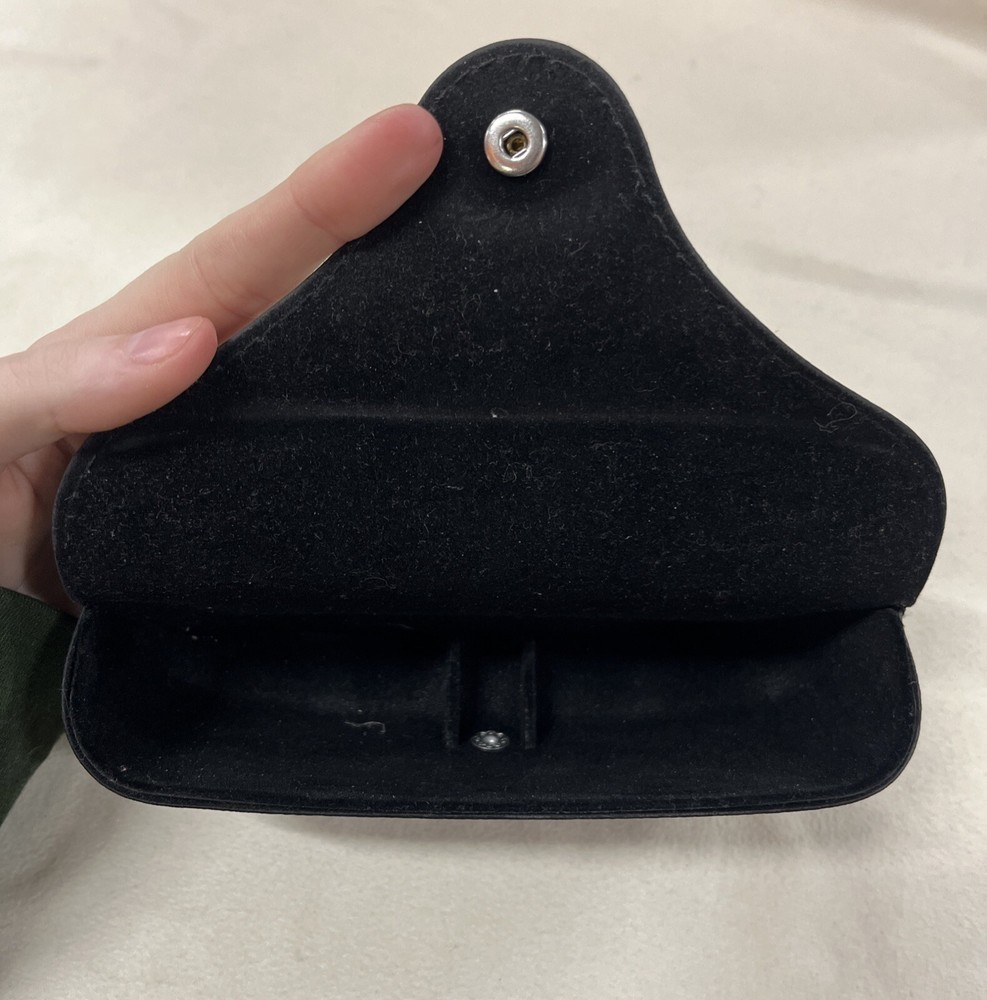 Ray Ban Sunglasses Case Only Black Snap Button Closure