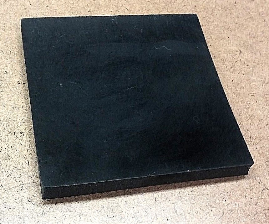 Neoprene Rubber Sheet Solid 1/2" Thick x 8-1/2" x 11" Rect Pad 60 Duro Std