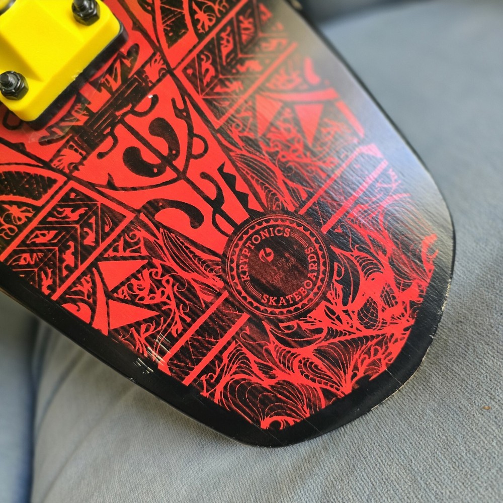 Kryptonics 35” Cruiser Longboard Skate board aztec print trucks wheels
