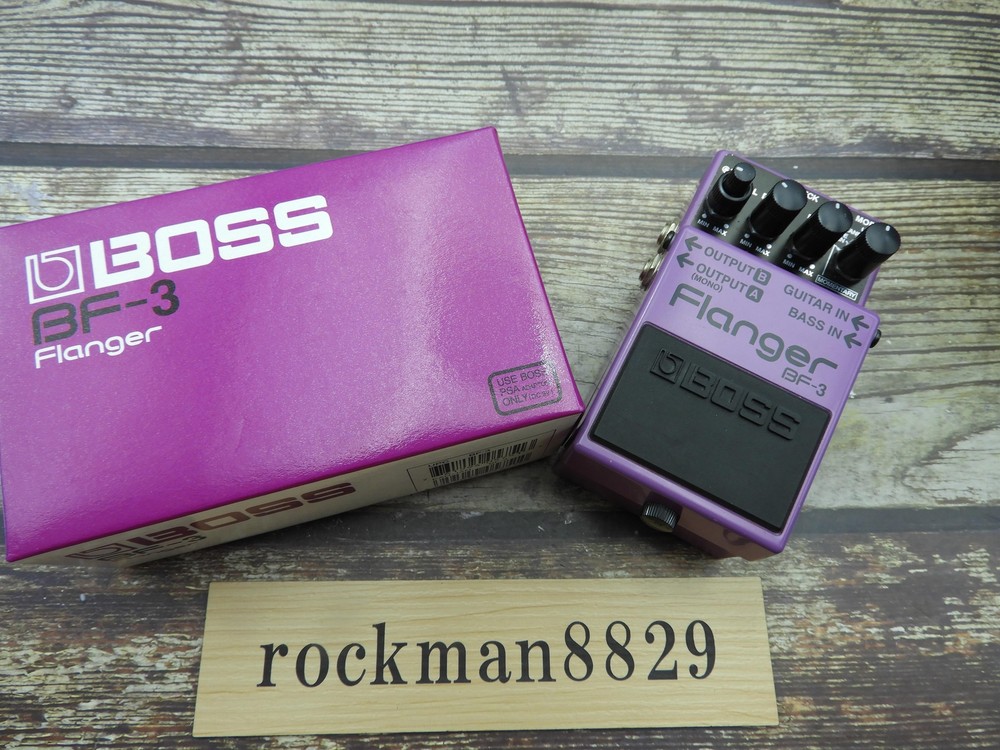 BOSS BF-3 Flanger Guitar effect pedal used w/box from japan