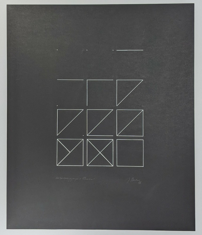 Joachim Becker, The Lost Square, Signed, Dated, 1972